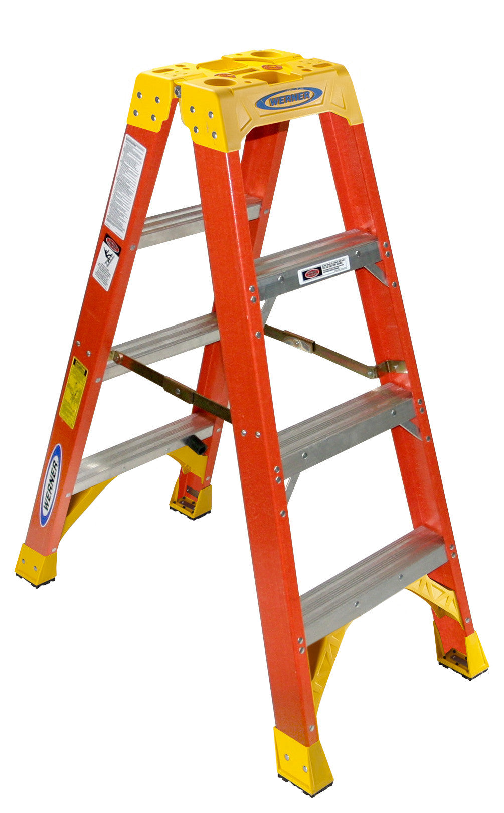 Werner Twin Stepladder | 300lbs | Fiberglass