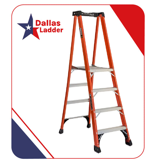 Pinnacle Platform Ladder | Louisville Type IAA | Fiberglass
