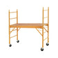 Baker - Perry Style Scaffold Unit / with 4 Casters & Solid Wood Deck
