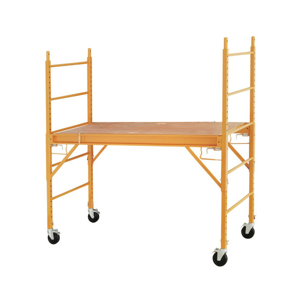 Baker - Perry Style Scaffold Unit / with 4 Casters & Solid Wood Deck