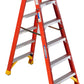Werner T6200 Series Twin Stepladder | Type IA | Fiberglass - T6206