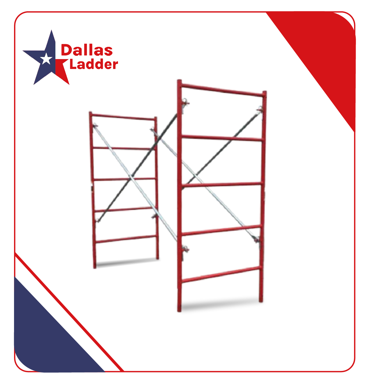 Set of Scaffolding | 5ft X 6ft 4in | S-Style | Triple Ladder