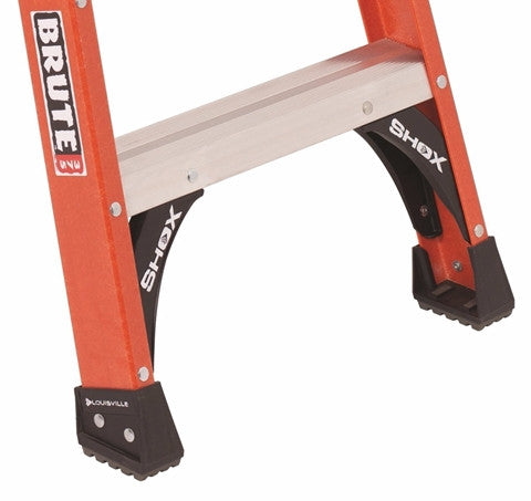 Twin Fiberglass Stepladder by Louisville - Feet