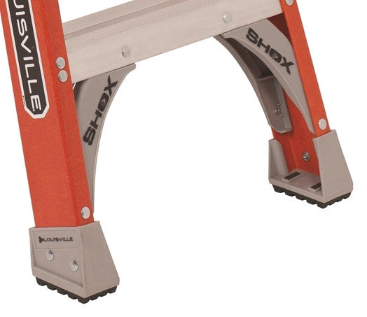 Twin Fiberglass Stepladder by Louisville Type IA - Feet