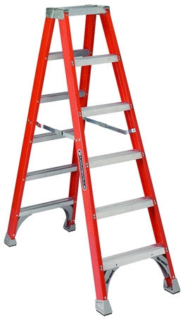 Twin Fiberglass Stepladder by Louisville Type IA